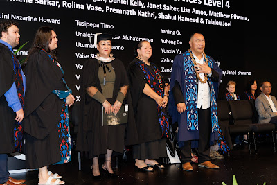 Photo from Ceremony 5 of the TWoA Tāmaki Makaurau 2025 Graduations (May 2025) held at the Mangere Arts Centre in Auckland, New Zealand on Tuesday, 27 May, 2025. Photo by Mike Walen / KeyImagery Photography. Copyright: © 2025 Te Wānanga o Aotearoa.