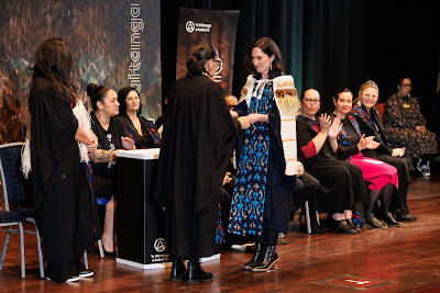 Photo from the TWoA Tāmaki Makaurau 2023 Graduations (Ceremony 4 @ 10am), held at the Due Drop Events Centre, Manukau, Auckland, New Zealand on Thursday, 8 June, 2023. Photo: Mike Walen / KeyImagery Photography. Copyright: © Te Wānanga o Aotearoa.