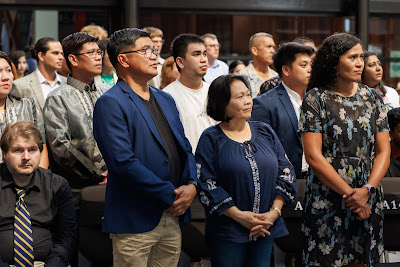 Photo from the HCC NZ Citizenship Ceremony (Afternoon) held in The Atrium, Wintec/Te Pukenga, Hamilton, Waikato, New Zealand at 3:30pm on Monday, 12 February, 2024. Photo: Mike Walen / KeyImagery Photography. Copyright: © Hamilton City Council.