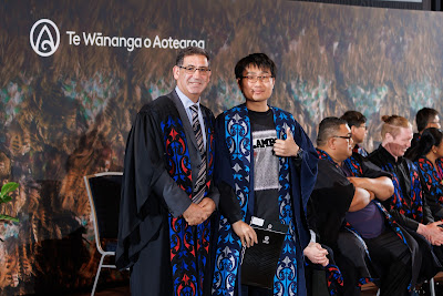 Photo from the TWoA Tāmaki Makaurau 2023 November Graduations (Ceremony 2 @ 6pm), held at the Due Drop Events Centre, Manukau, Auckland, New Zealand on Tuesday, 28 November, 2023. Photo: Mike Walen / KeyImagery Photography. Copyright: © Te Wānanga o Aotearoa.