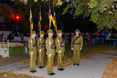 Photo from the Anzac Dawn Parade/Service held at Memorial Park, Hamilton, New Zealand. Taken: Sunday, 25 April 2021. Photo: Mike Walen / KeyImagery Photography. Copyright: © Hamilton City Council.