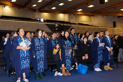 Photo from Ceremony 4 of the TWoA Tāmaki Makaurau 2025 Graduations (May 2025) held at the Mangere Arts Centre in Auckland, New Zealand on Tuesday, 27 May, 2025. Photo by Mike Walen / KeyImagery Photography. Copyright: © 2025 Te Wānanga o Aotearoa.