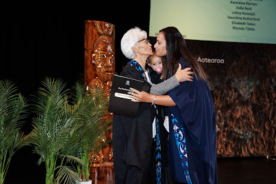 Photo from the TWoA Whirikoka 2023 Graduation (Gisborne), held at the War Memorial Theatre, Gisborne, East Coast, New Zealand on Wednesday 5 April, 2023. Photo by Mike Walen / KeyImagery Photography. Copyright: © Te Wānanga o Aotearoa.