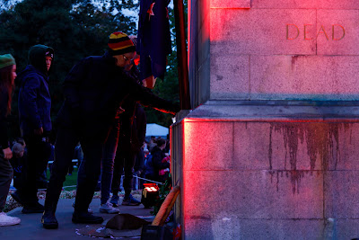 Photo from the Anzac Dawn Parade/Service held at Memorial Park, Hamilton, New Zealand. Taken: Sunday, 25 April 2021. Photo: Mike Walen / KeyImagery Photography. Copyright: © Hamilton City Council.