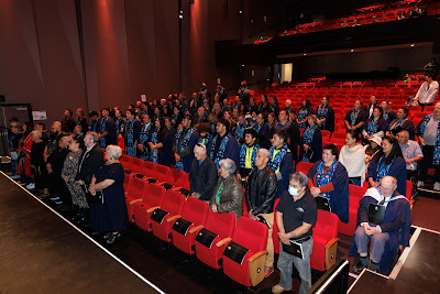 Photo from the TWoA Whirikoka 2023 Graduation (Gisborne), held at the War Memorial Theatre, Gisborne, East Coast, New Zealand on Wednesday 5 April, 2023. Photo by Mike Walen / KeyImagery Photography. Copyright: © Te Wānanga o Aotearoa.