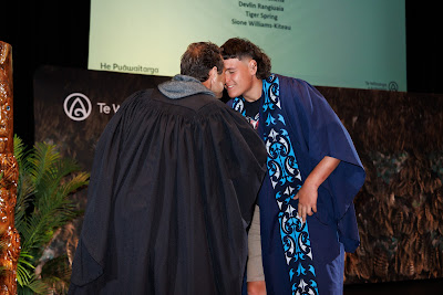 Photo from the TWoA Whirikoka 2023 Graduation (Gisborne), held at the War Memorial Theatre, Gisborne, East Coast, New Zealand on Wednesday 5 April, 2023. Photo by Mike Walen / KeyImagery Photography. Copyright: © Te Wānanga o Aotearoa.