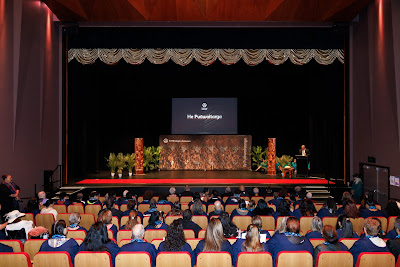Photo from the TWoA Whirikoka 2023 Graduation (Gisborne), held at the War Memorial Theatre, Gisborne, East Coast, New Zealand on Wednesday 5 April, 2023. Photo by Mike Walen / KeyImagery Photography. Copyright: © Te Wānanga o Aotearoa.