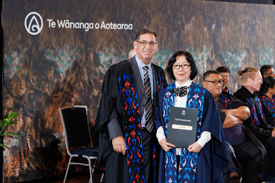 Photo from the TWoA Tāmaki Makaurau 2023 November Graduations (Ceremony 2 @ 6pm), held at the Due Drop Events Centre, Manukau, Auckland, New Zealand on Tuesday, 28 November, 2023. Photo: Mike Walen / KeyImagery Photography. Copyright: © Te Wānanga o Aotearoa.