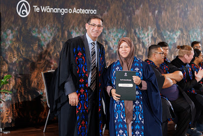 Photo from the TWoA Tāmaki Makaurau 2023 November Graduations (Ceremony 2 @ 6pm), held at the Due Drop Events Centre, Manukau, Auckland, New Zealand on Tuesday, 28 November, 2023. Photo: Mike Walen / KeyImagery Photography. Copyright: © Te Wānanga o Aotearoa.