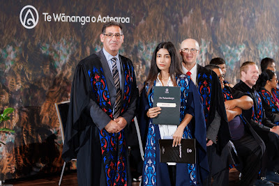 Photo from the TWoA Tāmaki Makaurau 2023 November Graduations (Ceremony 2 @ 6pm), held at the Due Drop Events Centre, Manukau, Auckland, New Zealand on Tuesday, 28 November, 2023. Photo: Mike Walen / KeyImagery Photography. Copyright: © Te Wānanga o Aotearoa.