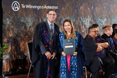 Photo from the TWoA Tāmaki Makaurau 2023 November Graduations (Ceremony 2 @ 6pm), held at the Due Drop Events Centre, Manukau, Auckland, New Zealand on Tuesday, 28 November, 2023. Photo: Mike Walen / KeyImagery Photography. Copyright: © Te Wānanga o Aotearoa.
