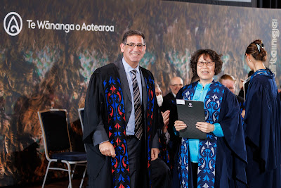 Photo from the TWoA Tāmaki Makaurau 2023 November Graduations (Ceremony 2 @ 6pm), held at the Due Drop Events Centre, Manukau, Auckland, New Zealand on Tuesday, 28 November, 2023. Photo: Mike Walen / KeyImagery Photography. Copyright: © Te Wānanga o Aotearoa.
