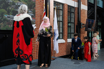Photo from the HCC NZ Citizenship Ceremony (Afternoon) held in The Atrium, Wintec/Te Pukenga, Hamilton, Waikato, New Zealand at 3:30pm on Monday, 12 February, 2024. Photo: Mike Walen / KeyImagery Photography. Copyright: © Hamilton City Council.