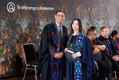 Photo from the TWoA Tāmaki Makaurau 2023 November Graduations (Ceremony 2 @ 6pm), held at the Due Drop Events Centre, Manukau, Auckland, New Zealand on Tuesday, 28 November, 2023. Photo: Mike Walen / KeyImagery Photography. Copyright: © Te Wānanga o Aotearoa.
