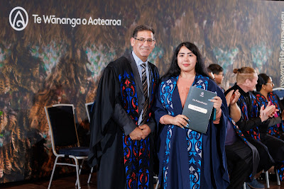 Photo from the TWoA Tāmaki Makaurau 2023 November Graduations (Ceremony 2 @ 6pm), held at the Due Drop Events Centre, Manukau, Auckland, New Zealand on Tuesday, 28 November, 2023. Photo: Mike Walen / KeyImagery Photography. Copyright: © Te Wānanga o Aotearoa.
