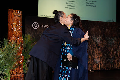 Photo from the TWoA Whirikoka 2023 Graduation (Gisborne), held at the War Memorial Theatre, Gisborne, East Coast, New Zealand on Wednesday 5 April, 2023. Photo by Mike Walen / KeyImagery Photography. Copyright: © Te Wānanga o Aotearoa.