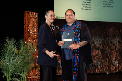 Photo from the TWoA Whirikoka 2023 Graduation (Gisborne), held at the War Memorial Theatre, Gisborne, East Coast, New Zealand on Wednesday 5 April, 2023. Photo by Mike Walen / KeyImagery Photography. Copyright: © Te Wānanga o Aotearoa.