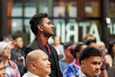 Photo from the HCC NZ Citizenship Ceremony (Afternoon) held in The Atrium, Wintec/Te Pukenga, Hamilton, Waikato, New Zealand at 3:30pm on Monday, 12 February, 2024. Photo: Mike Walen / KeyImagery Photography. Copyright: © Hamilton City Council.