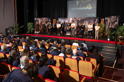Photo from the TWoA Whirikoka 2024 Graduation (Gisborne), held at the War Memorial Theatre, Gisborne, East Coast, New Zealand on Wednesday, 16 April, 2025. Photo by Alick Saunders for KeyImagery Photography. Copyright: © 2025 Te Wānanga o Aotearoa.