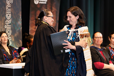 Photo from the TWoA Tāmaki Makaurau 2023 Graduations (Ceremony 4 @ 10am), held at the Due Drop Events Centre, Manukau, Auckland, New Zealand on Thursday, 8 June, 2023. Photo: Mike Walen / KeyImagery Photography. Copyright: © Te Wānanga o Aotearoa.