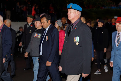 Photo from the Anzac Dawn Parade/Service held at Memorial Park, Hamilton, New Zealand. Taken: Sunday, 25 April 2021. Photo: Mike Walen / KeyImagery Photography. Copyright: © Hamilton City Council.