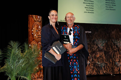 Photo from the TWoA Whirikoka 2023 Graduation (Gisborne), held at the War Memorial Theatre, Gisborne, East Coast, New Zealand on Wednesday 5 April, 2023. Photo by Mike Walen / KeyImagery Photography. Copyright: © Te Wānanga o Aotearoa.