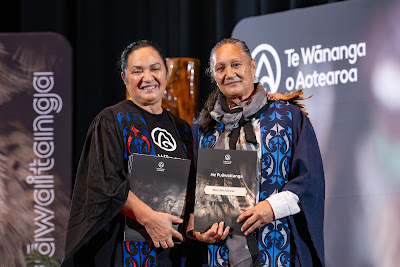 Photo from the TWoA Whirikoka 2024 Graduation (Gisborne), held at the War Memorial Theatre, Gisborne, East Coast, New Zealand on Wednesday, 16 April, 2025. Photo by Alick Saunders for KeyImagery Photography. Copyright: © 2025 Te Wānanga o Aotearoa.