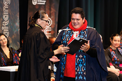 Photo from the TWoA Tāmaki Makaurau 2023 Graduations (Ceremony 4 @ 10am), held at the Due Drop Events Centre, Manukau, Auckland, New Zealand on Thursday, 8 June, 2023. Photo: Mike Walen / KeyImagery Photography. Copyright: © Te Wānanga o Aotearoa.