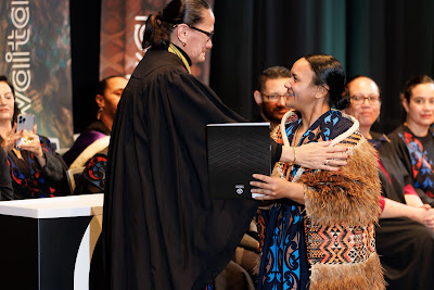 Photo from the TWoA Tāmaki Makaurau 2023 Graduations (Ceremony 4 @ 10am), held at the Due Drop Events Centre, Manukau, Auckland, New Zealand on Thursday, 8 June, 2023. Photo: Mike Walen / KeyImagery Photography. Copyright: © Te Wānanga o Aotearoa.