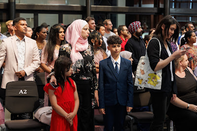 Photo from the HCC NZ Citizenship Ceremony (Afternoon) held in The Atrium, Wintec/Te Pukenga, Hamilton, Waikato, New Zealand at 3:30pm on Monday, 12 February, 2024. Photo: Mike Walen / KeyImagery Photography. Copyright: © Hamilton City Council.