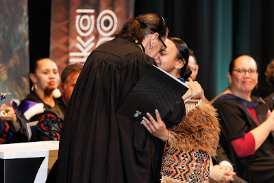 Photo from the TWoA Tāmaki Makaurau 2023 Graduations (Ceremony 4 @ 10am), held at the Due Drop Events Centre, Manukau, Auckland, New Zealand on Thursday, 8 June, 2023. Photo: Mike Walen / KeyImagery Photography. Copyright: © Te Wānanga o Aotearoa.