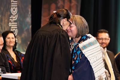 Photo from the TWoA Tāmaki Makaurau 2023 Graduations (Ceremony 4 @ 10am), held at the Due Drop Events Centre, Manukau, Auckland, New Zealand on Thursday, 8 June, 2023. Photo: Mike Walen / KeyImagery Photography. Copyright: © Te Wānanga o Aotearoa.