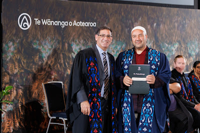 Photo from the TWoA Tāmaki Makaurau 2023 November Graduations (Ceremony 2 @ 6pm), held at the Due Drop Events Centre, Manukau, Auckland, New Zealand on Tuesday, 28 November, 2023. Photo: Mike Walen / KeyImagery Photography. Copyright: © Te Wānanga o Aotearoa.