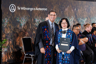 Photo from the TWoA Tāmaki Makaurau 2023 November Graduations (Ceremony 2 @ 6pm), held at the Due Drop Events Centre, Manukau, Auckland, New Zealand on Tuesday, 28 November, 2023. Photo: Mike Walen / KeyImagery Photography. Copyright: © Te Wānanga o Aotearoa.