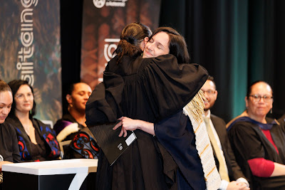 Photo from the TWoA Tāmaki Makaurau 2023 Graduations (Ceremony 4 @ 10am), held at the Due Drop Events Centre, Manukau, Auckland, New Zealand on Thursday, 8 June, 2023. Photo: Mike Walen / KeyImagery Photography. Copyright: © Te Wānanga o Aotearoa.