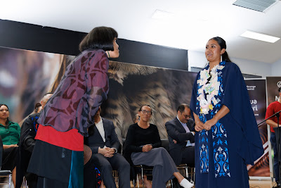 Photo from the TWoA Te Tai Tokerau (Kaitaia) 2025 Graduation held at Te Kura Kaupapa Maori o Pukemiro in Kaitaia, Northland, New Zealand on Monday, 14 April, 2025. Photo by Mike Walen / KeyImagery Photography. Copyright: © 2025 Te Wānanga o Aotearoa.