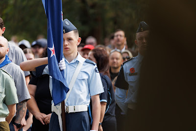 Photo from the Anzac Day 2024 Civic Service held at Memorial Park in Hamilton, Waikato, New Zealand on Thursday, 25 April, 2024. Photography by Mike Walen / KeyImagery Photography. Copyright: © Hamilton City Council.