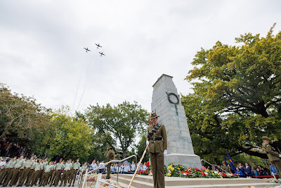 Photo from the Anzac Day 2024 Civic Service held at Memorial Park in Hamilton, Waikato, New Zealand on Thursday, 25 April, 2024. Photography by Mike Walen / KeyImagery Photography. Copyright: © Hamilton City Council.