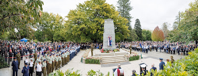 Photo from the Anzac Day 2024 Civic Service held at Memorial Park in Hamilton, Waikato, New Zealand on Thursday, 25 April, 2024. Photography by Mike Walen / KeyImagery Photography. Copyright: © Hamilton City Council.