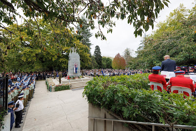 Photo from the Anzac Day 2024 Civic Service held at Memorial Park in Hamilton, Waikato, New Zealand on Thursday, 25 April, 2024. Photography by Mike Walen / KeyImagery Photography. Copyright: © Hamilton City Council.