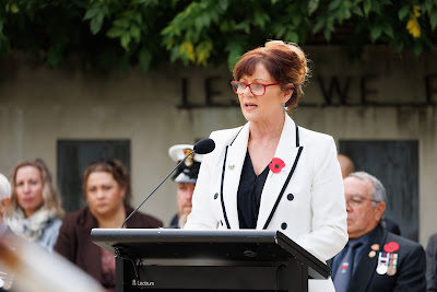 Photo from the Anzac Day 2024 Civic Service held at Memorial Park in Hamilton, Waikato, New Zealand on Thursday, 25 April, 2024. Photography by Mike Walen / KeyImagery Photography. Copyright: © Hamilton City Council.