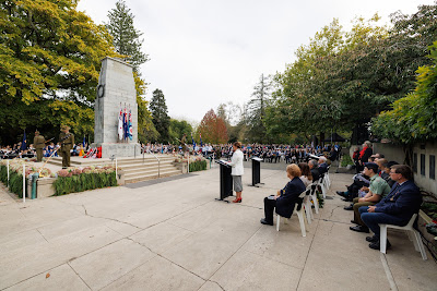Photo from the Anzac Day 2024 Civic Service held at Memorial Park in Hamilton, Waikato, New Zealand on Thursday, 25 April, 2024. Photography by Mike Walen / KeyImagery Photography. Copyright: © Hamilton City Council.