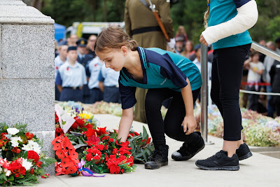 Photo from the Anzac Day 2024 Civic Service held at Memorial Park in Hamilton, Waikato, New Zealand on Thursday, 25 April, 2024. Photography by Mike Walen / KeyImagery Photography. Copyright: © Hamilton City Council.