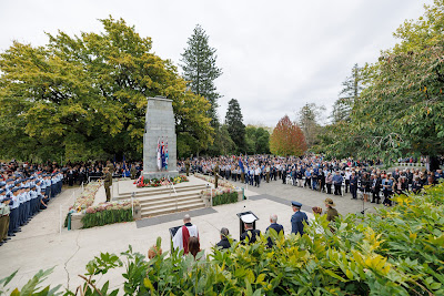 Photo from the Anzac Day 2024 Civic Service held at Memorial Park in Hamilton, Waikato, New Zealand on Thursday, 25 April, 2024. Photography by Mike Walen / KeyImagery Photography. Copyright: © Hamilton City Council.