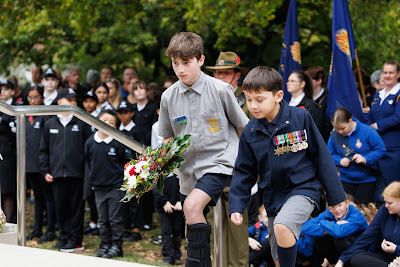 Photo from the Anzac Day 2024 Civic Service held at Memorial Park in Hamilton, Waikato, New Zealand on Thursday, 25 April, 2024. Photography by Mike Walen / KeyImagery Photography. Copyright: © Hamilton City Council.