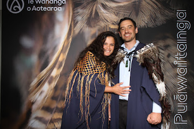 Booth photo from the TWoA Tainui 2025 Graduations (Ceremony 1 @ 10am) held at Claudelands Event Centre in Hamilton, Waikato, New Zealand on Tuesday, 29 April, 2025. Photography by InstaBooth / KeyImagery Photography. Copyright: © 2025 Te Wānanga o Aotearoa.