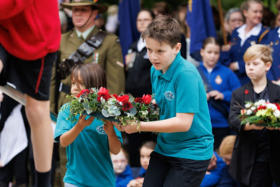 Photo from the Anzac Day 2024 Civic Service held at Memorial Park in Hamilton, Waikato, New Zealand on Thursday, 25 April, 2024. Photography by Mike Walen / KeyImagery Photography. Copyright: © Hamilton City Council.