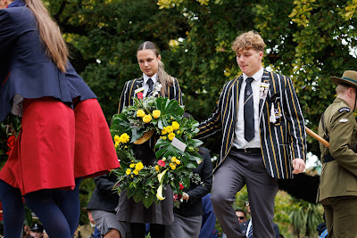 Photo from the Anzac Day 2024 Civic Service held at Memorial Park in Hamilton, Waikato, New Zealand on Thursday, 25 April, 2024. Photography by Mike Walen / KeyImagery Photography. Copyright: © Hamilton City Council.
