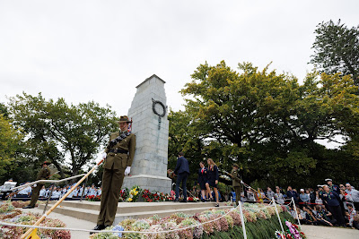 Photo from the Anzac Day 2024 Civic Service held at Memorial Park in Hamilton, Waikato, New Zealand on Thursday, 25 April, 2024. Photography by Mike Walen / KeyImagery Photography. Copyright: © Hamilton City Council.
