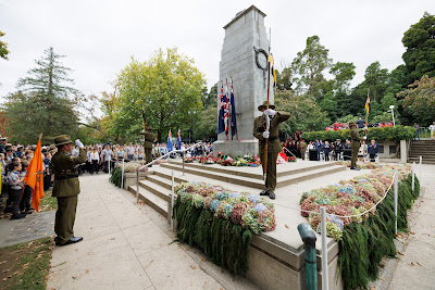 Photo from the Anzac Day 2024 Civic Service held at Memorial Park in Hamilton, Waikato, New Zealand on Thursday, 25 April, 2024. Photography by Mike Walen / KeyImagery Photography. Copyright: © Hamilton City Council.